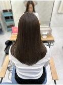 赤みなしオリーブブラウン/前髪/イメチェン/髪質改善