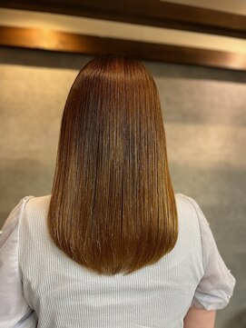 ナチュラル 青森新町店(Natural) 魔法の縮毛矯正ケアルーガ|セミロング