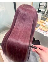 ファムバイアヴァンス(Femme by AVANCE.) 大人ガーリーピンクバイオレット×うるツヤロング