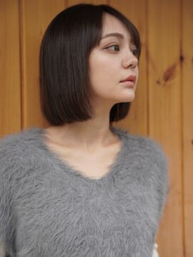 ブゾン(buZon) 【buZon ブゾン】内巻きボブ×ライトブラウン