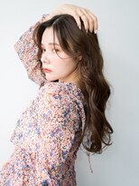 ソル 千早(S.O.L)&nbsp;千早/髪質改善/グレージュカラー☆大人韓国風波巻きロング