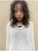 レイヤースタイル × 波巻きウェーブ