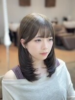 シュシュバイジャガラ 千葉駅北口店(chou chou byJAGARA)&nbsp;流行りのミントカラーとミディアムレイヤーの相性抜群です！