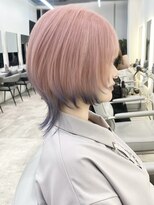 ダブルトーキョー シブヤ(W-TOKYO SHIBUYA)&nbsp;ショートウルフカットデザインカラーハイトーンブリーチリタッチ