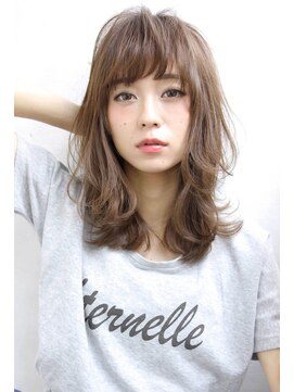 ラエティス(Laetus) 小顔レイヤーミディアム#くびれミディ#グレージュ【Laetus】