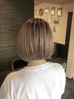 ヒスヘアー クリエイティブスペース(hys hair creative space by lauto)&nbsp;コントラストショートボブ／シャドールーツカラー