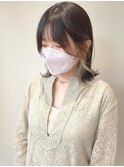 Aラインボブ×インナーカラー