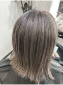 白髪ぼかしハイライトぬけ感カラー