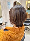 10代20代30代40代大人可愛いショートブラウン・ベージュ