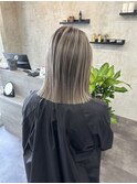 balayage/切りっぱなしボブ