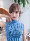 20代30代大人かわいい斜めバングレイヤーカット小顔前髪ボブ