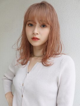 ブゾン(buZon) 【buZonブゾン】コーラルピンク×ニュアンスパーマ