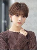 前髪あり大人耳掛けショート30代40代【AIN.表参道】川原大地