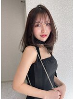 天神美容室 透明感溢れるグレージュ×レイヤーカット×韓国