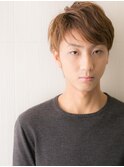 グレージュカラーで小顔魅せ効果！ソフトなメンズショート愛子