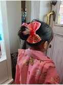 七五三/ヘアセット/５歳/３歳/着物ヘア