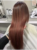 赤系カラーでグラデーションスタイル