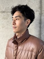 メンズ　刈り上げショート　アップバングショート