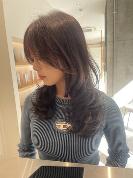 ジーナ 流山おおたかの森(Zina) レイヤー×艶ブラウン［Zina流山おおたかの森］