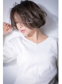□立体感小顔ひし形Aラインボブヘルシースタイル415上尾30代40代