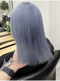 福井　大和田　ハイトーンカラー　ブルーアッシュ　ブルージュ