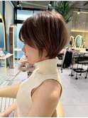 大人美人ショート/イメチェンヘアスタイル/ワイドバング