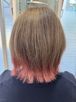 ビス ヘア アンド ビューティー 西新井店(Vis Hair＆Beauty)&nbsp;20代30代大人可愛いインナカラーピンクイヤリングカラー