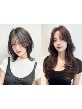 韓国風レイヤーカット×顔周りカット◎韓国レイヤーが大人気【顔周り/レイヤーカット/韓国/ボブ/縮毛矯正】