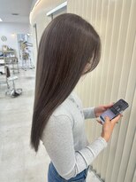 ユイマァル 岡山店(YUIMARL)&nbsp;20代30代ブリーチダブルカラーミルクティーベージュ岡山ブリーチ