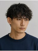 Hale刈り上げセンターパート波巻きツイストスパイラルパーマ原宿