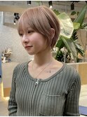 レイヤーボブウルフボブミディアムレイヤー渋谷ブリーチカラー