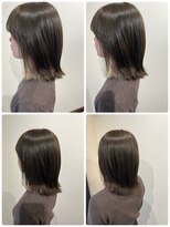 グルグル 新小岩店(GULGUL)&nbsp;イヤリングカラー×切りっぱなしボブ【福岡】