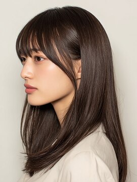 アイコニックナゴヤ(AIconic nagoya) 【大人ナチュラル】顔まわりレイヤー×艶ストレート[髪質改善]