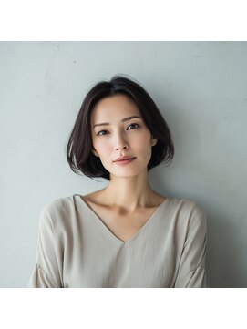 e.m.a プレミアムビューティーサロン 栄駅店(e.m.a PREMIUM BEAUTY SALON) ボブ/イメチェン/外ハネボブ/美髪/ワイドバング/髪型