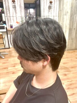 ヘアショップエヌアンドエー 久喜店(hairshop N&A) やや長めなレングスのフェザーパーマで爽やか×ワイルドに！