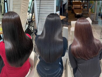 グリンプス 大濠店(Glimpse)の写真/ダメージが気になって縮毛矯正できなかった方必見◇髪に優しい薬剤でケアしながら伸ばす髪質改善ストレート