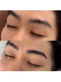 垢抜けメンズ眉毛パーマ