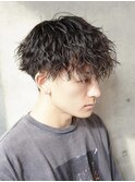 短髪センターパート/メンズ短髪センターパート/センターパート