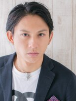 モッズヘア メン 新所沢店(mod's hair men)&nbsp;20代30代刈り上げブラックセンターパート社会人マッシュe新所沢