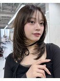 ナチュラルストレート x セミロング(20代向け) 韓国