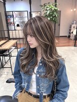 リーチェ(ReCHE by CAPA(旧：CAPA茅ヶ崎店）)&nbsp;ハイライトレイヤーカットダークパープル夏ミルクブラウン51