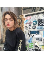 ピープル(people) 〔people〕切りっぱなしBOB × MILK TEA BROWN