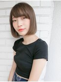 ワンレン 似合わせカット 流しバング☆