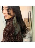 インナーカラー ミドリ