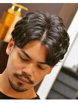 ヘアーワークス クール&nbsp;ツーブロック×MIXパーマ <理容室> <神戸市> <バーバー> <垂水>