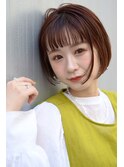 秋っぽさ満天ワンレンボブ【藤枝/髪質改善/デザインカラー】