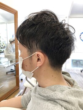 ヘッズ 本八幡店(HEADS) かき上げヘア　ニュアンスマッシュ　サイドパート　韓国マッシュ