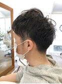 かき上げヘア ニュアンスマッシュ サイドパート 韓国マッシュ