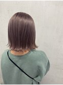 プラチナベージュ/切りっぱなし/透明感/ケアブリーチ