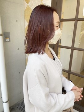 アルディ ユーカリが丘店(HARDI) 【星野】ピンクベージュ×韓国風くびれミディアム☆